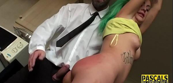  Bound blindfolded tattooed submissive